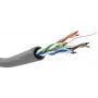 Wentronic Goobay CAT 6 tinklo instaliacinis kabelis, U/UTP, pilkas, 100 m - CU, AWG 23/1 (solid), LSZH 68466