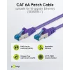 Wentronic Goobay CAT 6a S/FTP tinklo kabelis, RJ45, violetinės spalvos, 3 m, LSZH, varis 93789