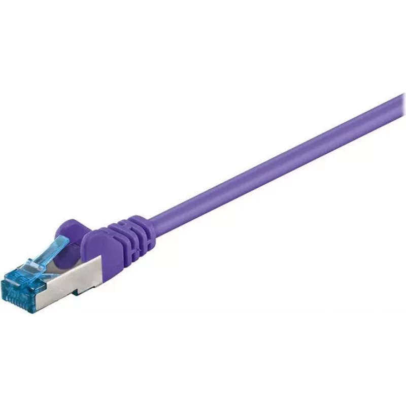 Wentronic Goobay CAT 6a S/FTP tinklo kabelis, RJ45, violetinės spalvos, 3 m, LSZH, varis 93789