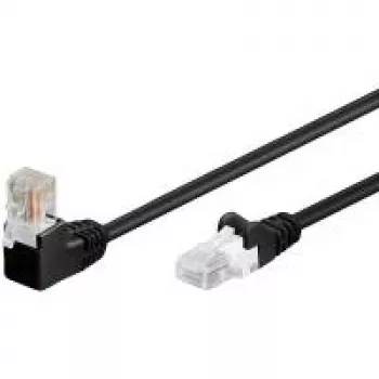 Wentronic 94173 Cat5e U/UTP RJ-45 tinklo pateikimo kabelis, 0,5 m, juodas