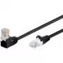 Wentronic 94173 Cat5e U/UTP RJ-45 tinklo pateikimo kabelis, 0,5 m, juodas