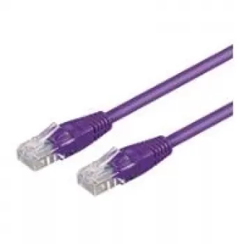 Wentronic 7m CAT5e UTP tinklo kabelis, RJ45 male to male, auksuoti kontaktai, violetinis 95246