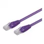 Wentronic 7m CAT5e UTP tinklo kabelis, RJ45 male to male, auksuoti kontaktai, violetinis 95246