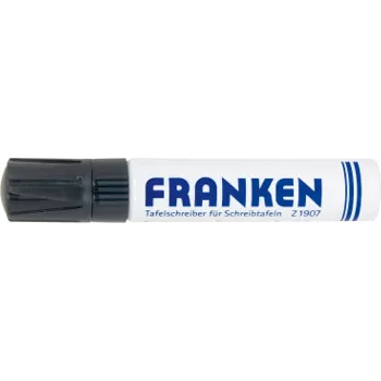 FRANKEN JumboMarker Whiteboard Marker, Chisel Tip 4-12 mm, Black, Refillable, Dry-Wipe, Low Odour, 1 Piece (Z1910 10)
