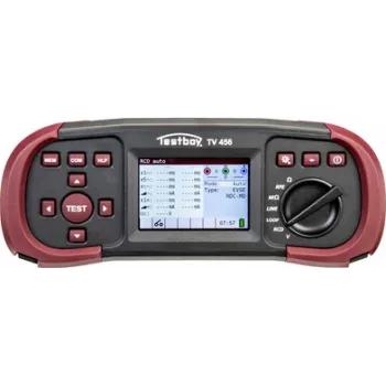 Testboy TV 456 įrenginių bandymo testeris su EVSE adapteriu DIN VDE 0100-600