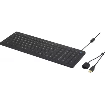 Renkforce IP68 Pramoninis USB Klaviatūra Juoda Apsaugota nuo Išsiliejimo Apsaugota nuo Dulkių (iM-IKB106-BK)