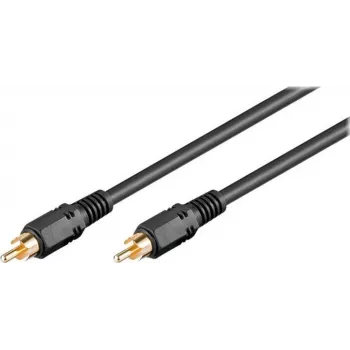 Wentronic AVK 238-1500 RCA kabelis 15 m juodas, male to male 50338