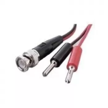 Voltcraft BNC į dvigubą 4mm bananų kištuką matavimo kabelis 0,8m juodas/raudonas KC300B