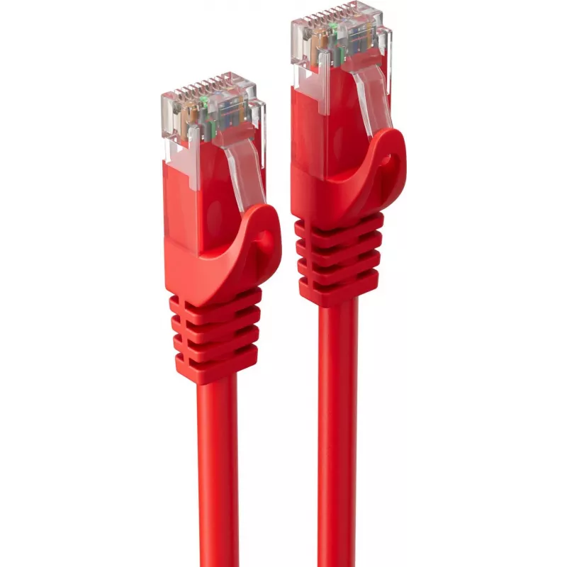 SHIVERPEAKS BASIC-S Cat.6A U/UTP tinklo kabelis, raudonas, 30 m, RJ45, 10 Gbps BS08-35484
