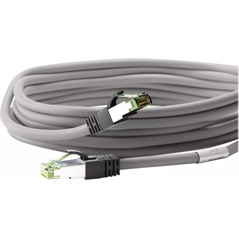 Wentronic Goobay CAT 8.1 tinklo kabelis, S/FTP (PiMF), pilkas, 20 m - LSZH be halogenų, varinis AWG 24 (55143)
