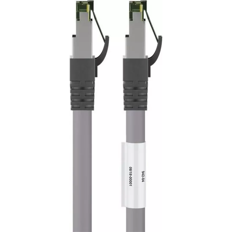 Wentronic Goobay CAT 8.1 tinklo kabelis, S/FTP (PiMF), pilkas, 20 m - LSZH be halogenų, varinis AWG 24 (55143)