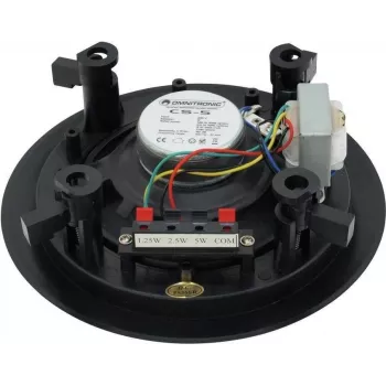 Omnitronic 80710211 100V linijinė PA kolonėlė 5W juoda viso diapazono sieninė IP44