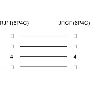 Wentronic Goobay modulinis prailginimo kabelis, RJ11/RJ14 (6P4C) vyriškas į RJ11 moterišką, 15 m, juodas 68258