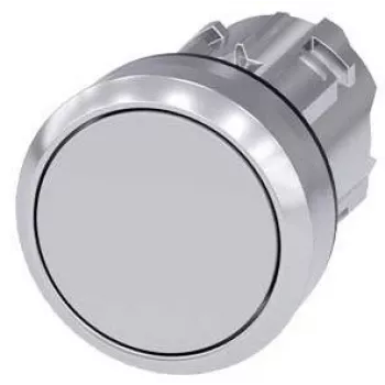 Siemens SIRIUS ACT mygtuko priekinis elementas, metalinis, aukšto blizgumo, pilkas (3SU1050-0AB80-0AA0)