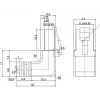 Wentronic Goobay CAT 5e tinklo kabelis, 1x 90° kampu, F/UTP, baltas, 5 m, CCA varis-aliuminis, 1x RJ45 90° (8P8C) 94182