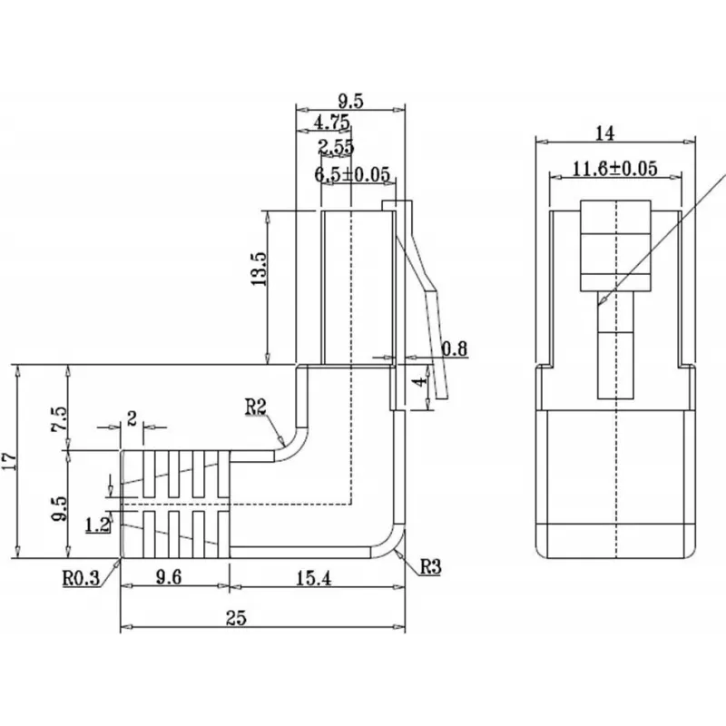 Wentronic Goobay CAT 5e tinklo kabelis, 1x 90° kampu, F/UTP, baltas, 5 m, CCA varis-aliuminis, 1x RJ45 90° (8P8C) 94182