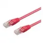 Wentronic Goobay CAT 5e U/UTP tinklo kabelis, magenta, 0,25 m 95200