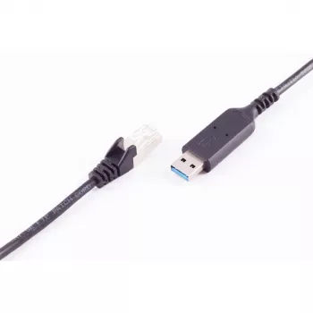 SHIVERPEAKS USB-A į RJ45 Gigabit Ethernet adapterio kabelis, 1 m, juodas BS13-52025