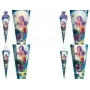 ROTH Magical Mermaid mokyklinis kūgis, kampuotas, 850 mm, folijos tiulio užsegimas, su folijos ir blizgučių apdaila - 1 vnt. (678886)
