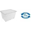 keeeper bert laikymo dėžė su ratukais, 136 L, Air-Control dangtis, permatoma/pilka 1056700100000
