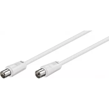 TECLINE Wentronic Goobay antenos kabelis, baltas, 20 m - IEC koaksialinis vyriškas į IEC koaksialinį moterišką (50125)