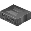 Wentronic Goobay SCART adapteris, SCART female to SCART female, 21-pin, juodas 50771