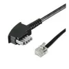 Wentronic Goobay TAE-N į RJ11/RJ14 telefono kabelis, 3 m, juodas 50951