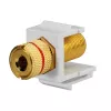 Rutenbeck Keystone garsiakalbio prijungimo adapteris KMK-LS, varžtiniai gnybtai, juodas/raudonas, montuojamas be įrankių 17000608