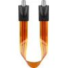 Wentronic Goobay SAT lango pravedimo kabelis, itin plokščias 0,3 mm, rudos juodos spalvos, 0,3 m, F-female į F-female 67244