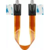 Wentronic Goobay SAT lango pravedimo kabelis, itin plokščias 0,3 mm, rudos juodos spalvos, 0,3 m, F-female į F-female 67244