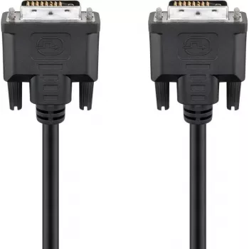 Wentronic goobay DVI-D Dual Link kabelis 0,5 m juodas su rankenėlėmis 93295