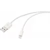 Renkforce USB 2.0 USB-A – Apple Lightning kabelis, 1 m, baltas šerkšnuotas RF-5724084