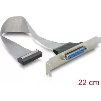 Delock 84300 laikiklis su lygiagrečiuoju DB25 lizdu ir 26-pin IDC - 25 cm