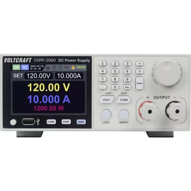 VOLTCRAFT VSPP-2060 Rack-Mount laboratorinis maitinimo šaltinis, reguliuojamas 0-600 V/DC 0-10 A, 2000 W, USB, RS-485, LAN, programuojamas VC-18673215