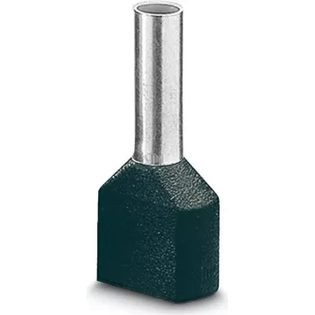 LAPP dviguba gnybtų mova, 0,75 mm², 8 mm, dalinai izoliuota, pilka, 500 vnt. 61802000
