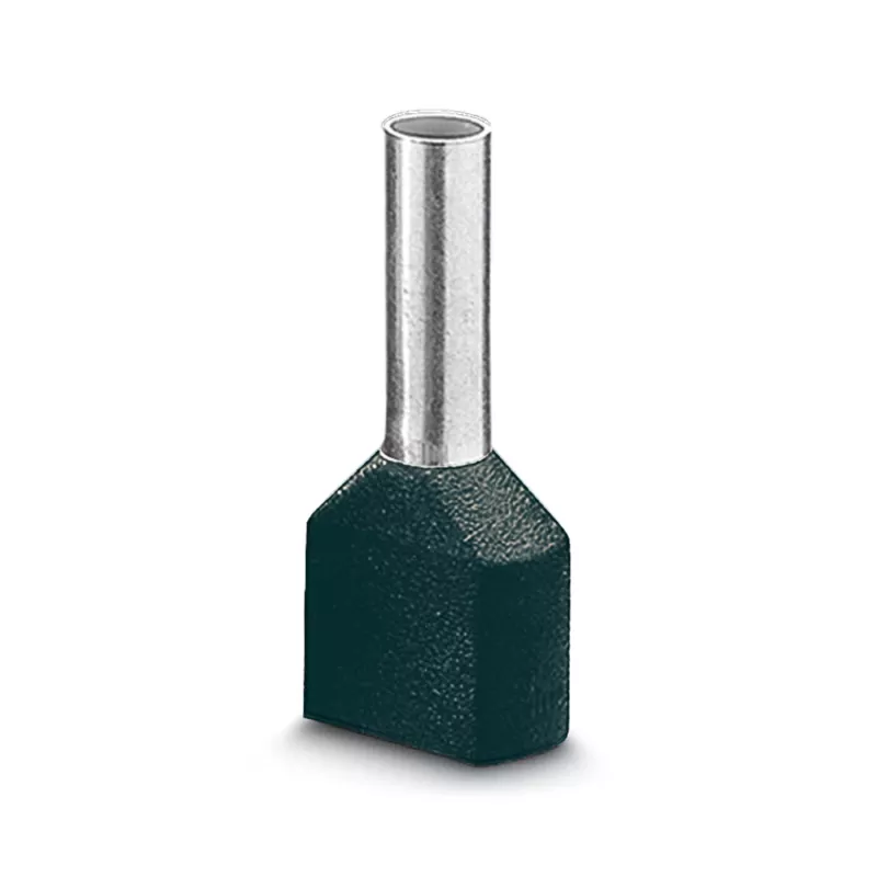 LAPP dviguba gnybtų mova, 0,75 mm², 8 mm, dalinai izoliuota, pilka, 500 vnt. 61802000