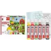 Marabu KiDS Window Color Set Farm, 6 x 25 ml nusilupantys dažai langams, vandeniniai, nuimami, 1 rinkinys (0306000000006)