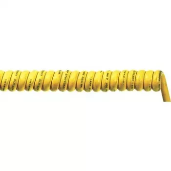 LAPP ÖLFLEX SPIRAL 540 P spiralinis valdymo kabelis, 5 x 0,75 mm², geltonas, 600–1800 mm, 71220120