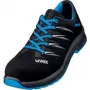 Uvex 69373 Unisex apsauginiai batai S1 P SRC, mikroveliūras, plieninė tarpinė, kompozitinė pirštų apsauga, juodi/mėlyni, 43 dydis 6937343