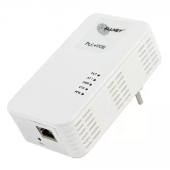 ALLNET ALL1681203-CH Powerline 1200 Mbps Gigabit PoE+ tiltas su integruotu lizdu