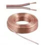 Wentronic Goobay garso kolonėlių kabelis permatomas CU, 10 m ritė, 2 x 2,5 mm² 15130