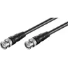 Wentronic Goobay BNC jungiamasis kabelis, juodas, 2 m - BNC male to BNC male (50086)