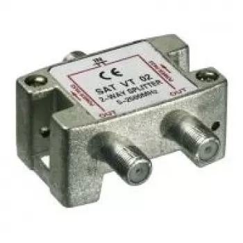 Wentronic Goobay 2 krypčių SAT skirstytuvas 5-2500 MHz F tipo (67001)