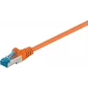 Wentronic CAT6a S/FTP tinklo kabelis, RJ45 vyriškas-vyriškas, 1,5 m, oranžinis, LSZH, 10 Gbps, 500 MHz 95605