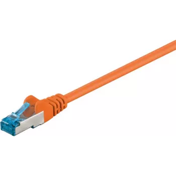Wentronic CAT6a S/FTP tinklo kabelis, RJ45 vyriškas-vyriškas, 1,5 m, oranžinis, LSZH, 10 Gbps, 500 MHz 95605