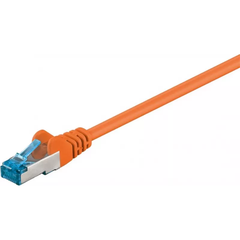 Wentronic CAT6a S/FTP tinklo kabelis, RJ45 vyriškas-vyriškas, 1,5 m, oranžinis, LSZH, 10 Gbps, 500 MHz 95605