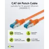 Wentronic CAT6a S/FTP tinklo kabelis, RJ45 vyriškas-vyriškas, 1,5 m, oranžinis, LSZH, 10 Gbps, 500 MHz 95605