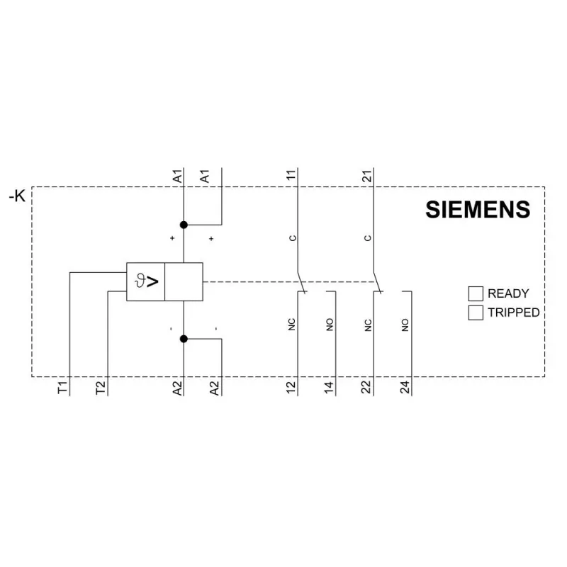 Siemens SIRIUS 3RN2 šiluminė apsaugos relė 0,7-1,0 A Class 10 S00 su varžtiniais gnybtais 3RN2010-1BW30