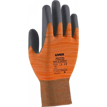 Uvex phynomic C3 apsauginės pirštinės nuo įpjovimų, 10 dydis, pilkos/oranžinės 6005410