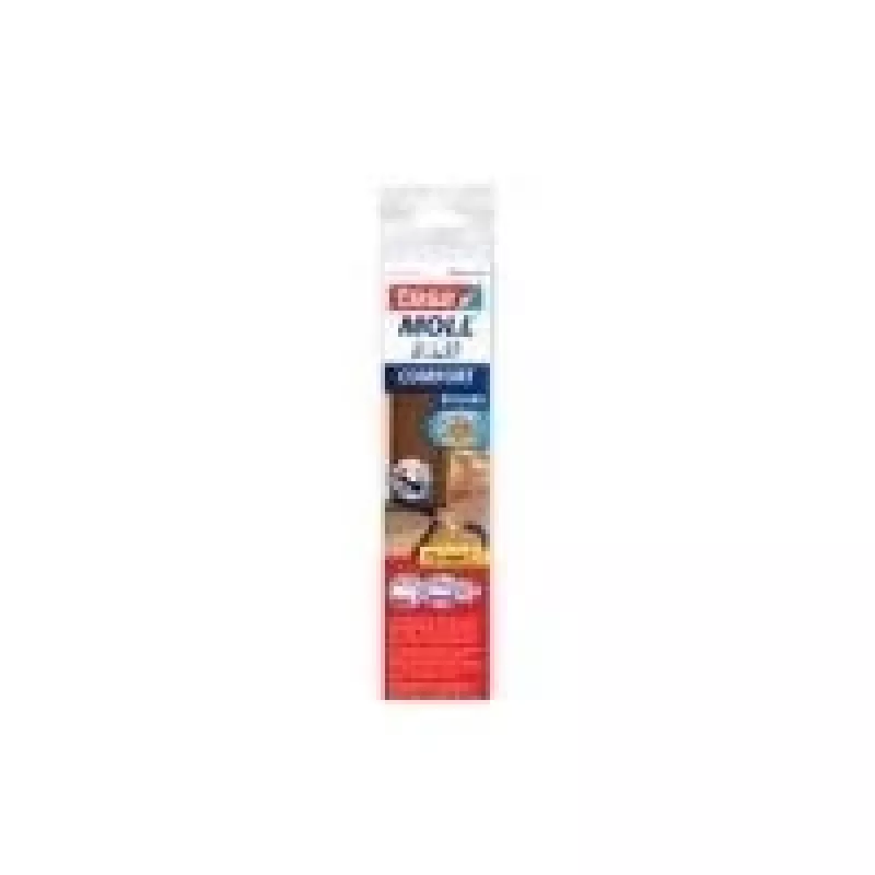 tesa Moll COMFORT durų tarpinės juosta, ruda, 40 mm x 1 m, lipni aliumininė